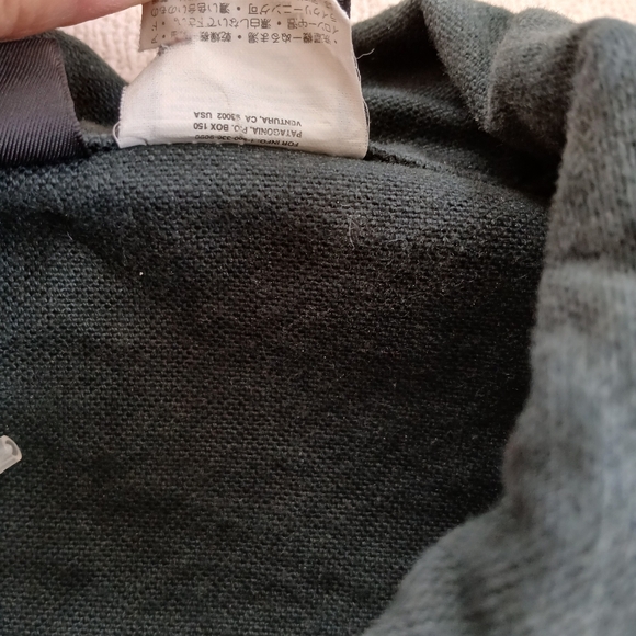 patagonia ♡ organic cotton trucker workwear chore denim green jacket eco - Picture 8 of 12